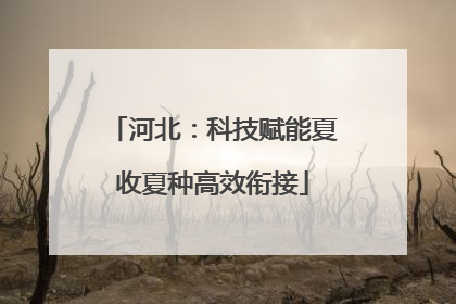 河北：科技赋能夏收夏种高效衔接
