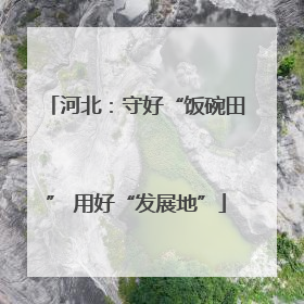 河北：守好“饭碗田” 用好“发展地”