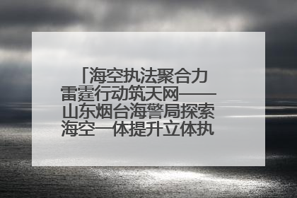 海空执法聚合力 雷霆行动筑天网——山东烟台海警局探索海空一体提升立体执法效能纪实