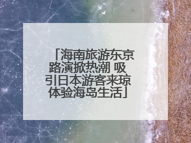 海南旅游东京路演掀热潮 吸引日本游客来琼体验海岛生活