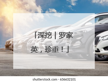 深挖｜罗家英，珍重！