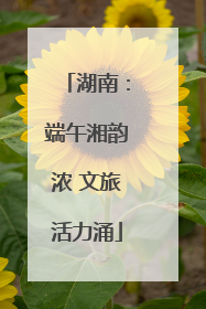 湖南：端午湘韵浓 文旅活力涌