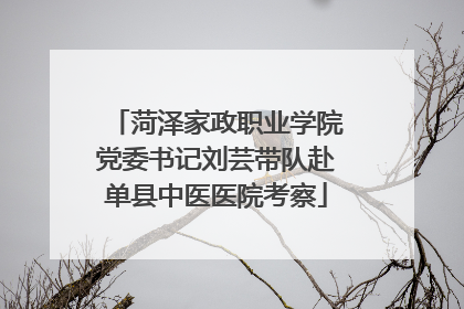 菏泽家政职业学院党委书记刘芸带队赴单县中医医院考察