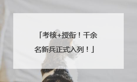 考核+授衔！千余名新兵正式入列！