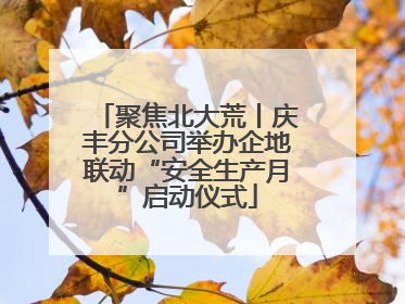 聚焦北大荒丨庆丰分公司举办企地联动“安全生产月”启动仪式