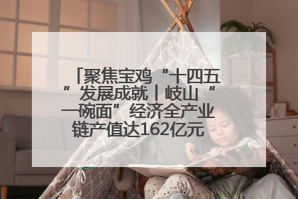 聚焦宝鸡“十四五”发展成就丨岐山“一碗面”经济全产业链产值达162亿元 入选全国典型县