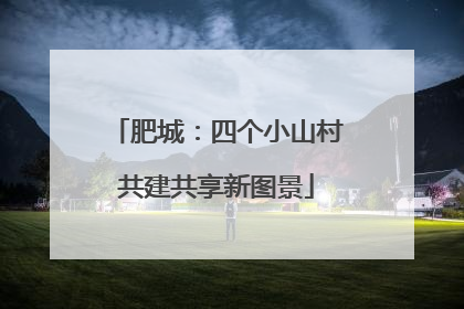 肥城：四个小山村共建共享新图景
