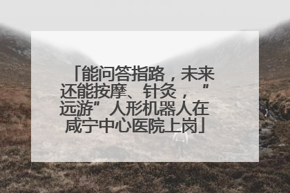 能问答指路，未来还能按摩、针灸，“远游”人形机器人在咸宁中心医院上岗