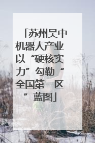 苏州吴中机器人产业以“硬核实力”勾勒“全国第一区”蓝图