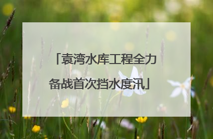 袁湾水库工程全力备战首次挡水度汛