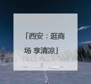 西安：逛商场 享清凉