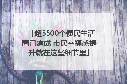 超5500个便民生活圈已建成 市民幸福感提升就在这些细节里