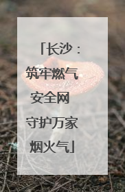 长沙：筑牢燃气安全网 守护万家烟火气