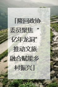 隆回政协委员聚焦“亿年龙洞” 推动文旅融合赋能乡村振兴