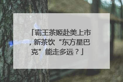 霸王茶姬赴美上市，新茶饮“东方星巴克”能走多远？