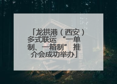 龙拱港（西安）多式联运 “一单制、一箱制” 推介会成功举办