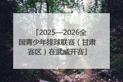 2025—2026全国青少年排球联赛(甘肃赛区)在武威开赛