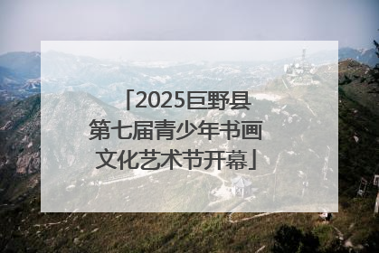 2025巨野县第七届青少年书画文化艺术节开幕