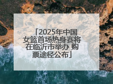 2025年中国女篮首场热身赛将在临沂市举办 购票途径公布