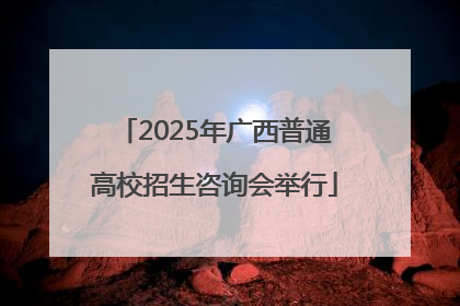 2025年广西普通高校招生咨询会举行