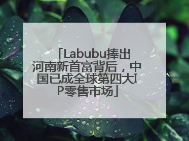Labubu捧出河南新首富背后，中国已成全球第四大IP零售市场